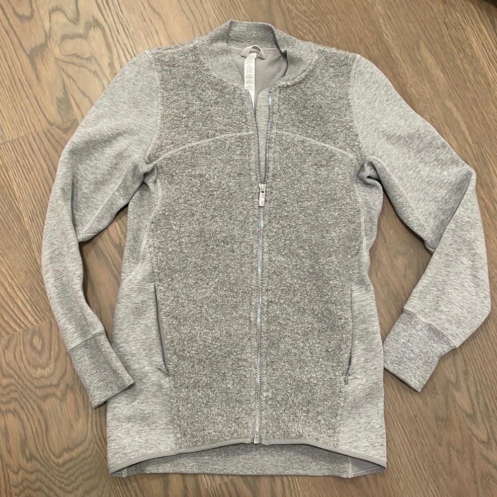 Lululemon Gray Stand Out Sherpa Jacket